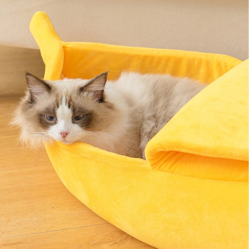 Banana Cat Bed – Cozy, Funny & Adorably Functional Pet House